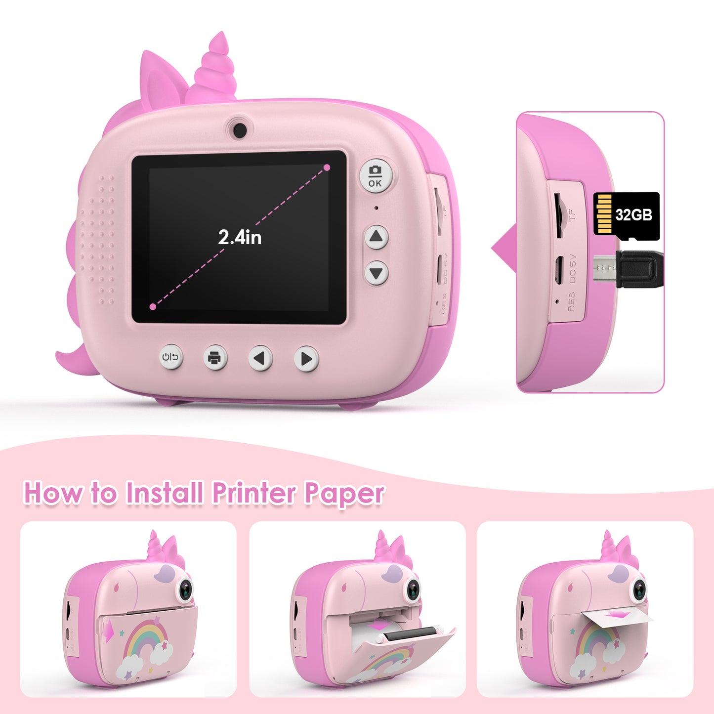 Kids Instant Camera - Unicorn