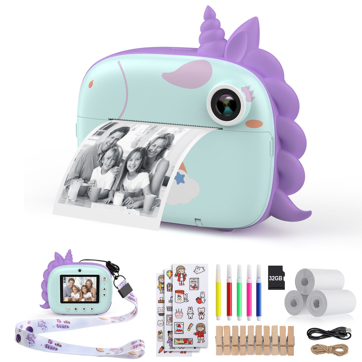 Kids Instant Camera - Unicorn